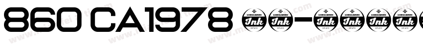860 CA1978 常规字体转换